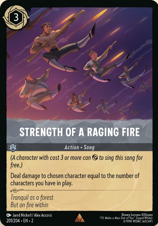Disney Lorcana TCG: Strength Of A Raging Fire