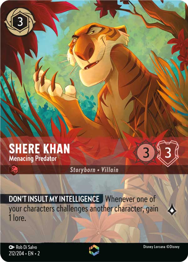 Disney Lorcana TCG: Shere Khan, Menacing Predator