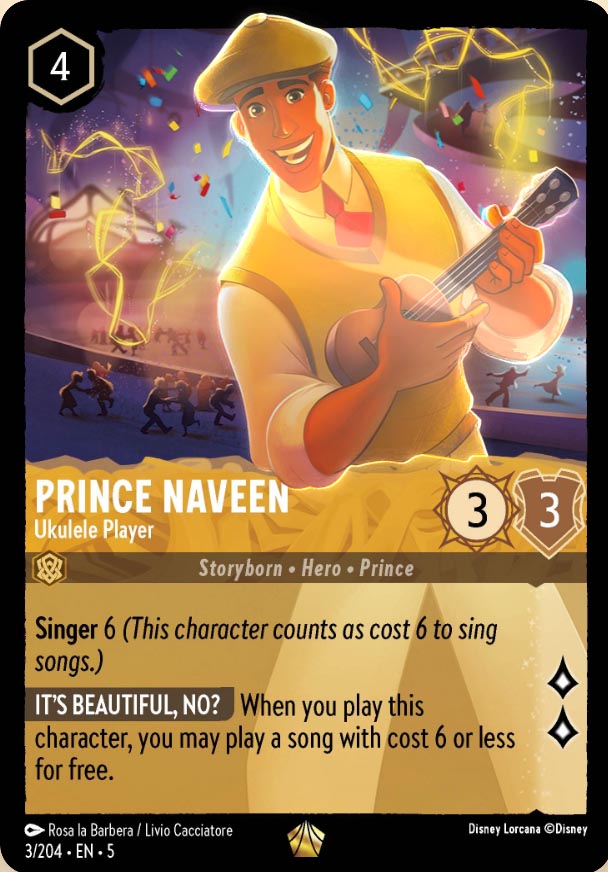 Disney Lorcana TCG: Prince Naveen, Ukulele Player