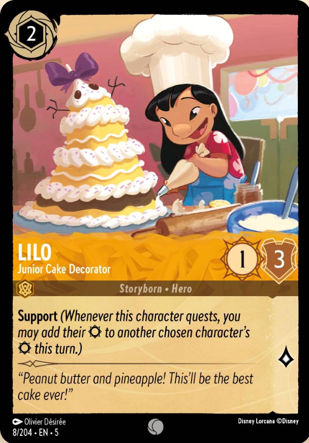 Disney Lorcana TCG: Lilo, Junior Cake Decorator