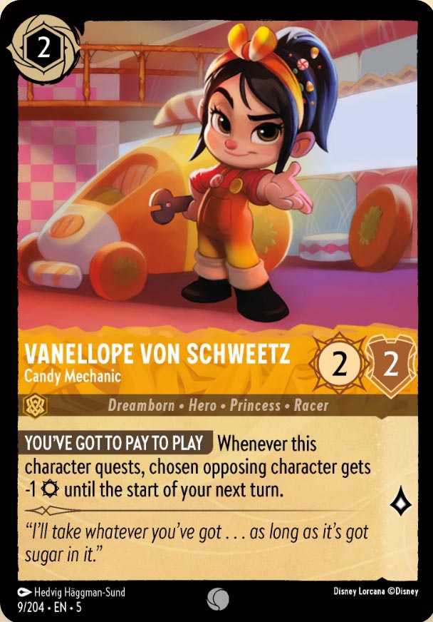 Disney Lorcana TCG: Vanellope Von Schweetz, Candy Mechanic