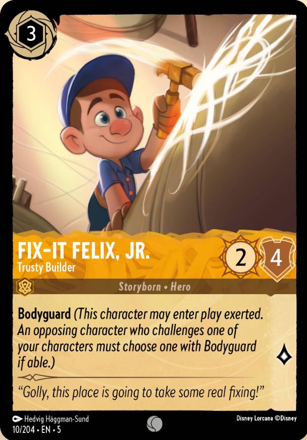 Disney Lorcana TCG: Fix-It Felix, Jr., Trusty Builder