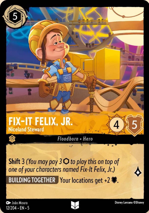 Disney Lorcana TCG: Fix-It Felix, Jr., Niceland Steward