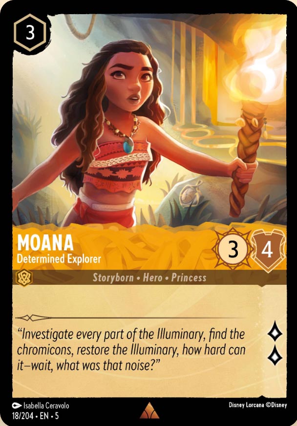 Disney Lorcana TCG: Moana, Determined Explorer