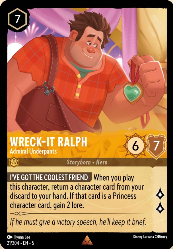 Disney Lorcana TCG: Wreck-It Ralph, Admiral Underpants