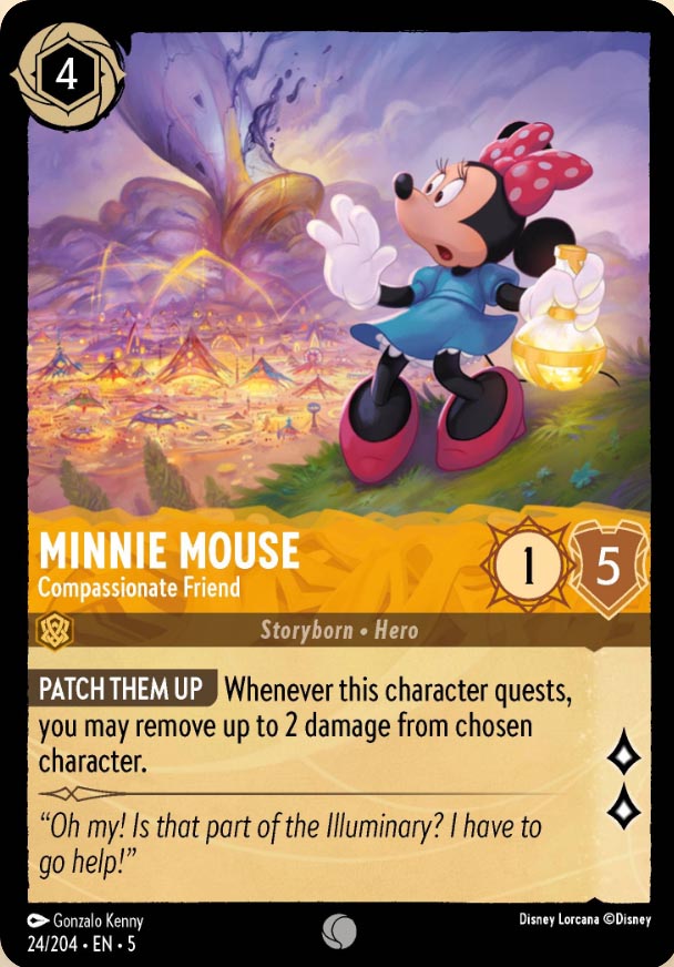 Disney Lorcana TCG: Minnie Mouse, Compassionate Friend