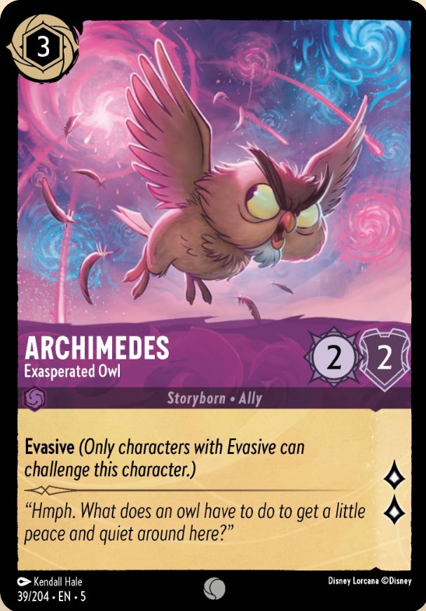 Disney Lorcana TCG: Achimedes, Exasperated Owl