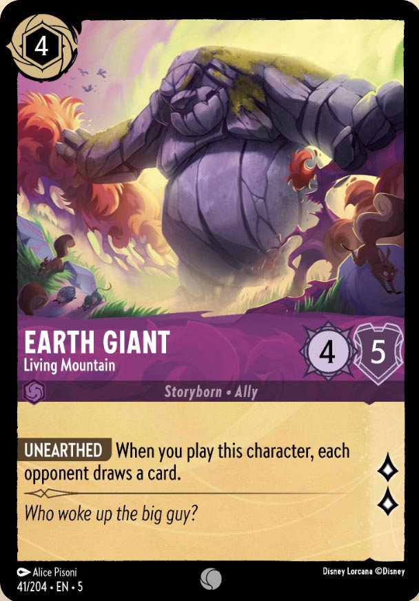 Disney Lorcana TCG: Earth Giant, Living Mountain