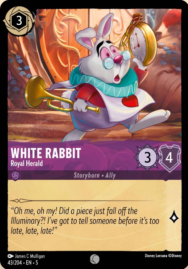 Disney Lorcana TCG: White Rabbit, Royal Herald