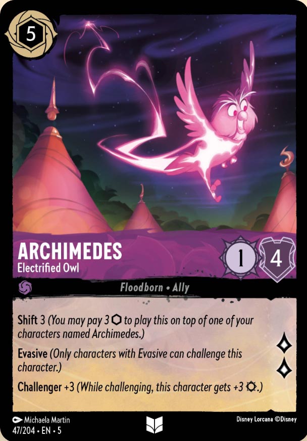 Disney Lorcana TCG: Archimedes, Electrified Owl