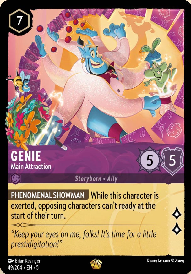 Disney Lorcana TCG: Genie, Main Attraction