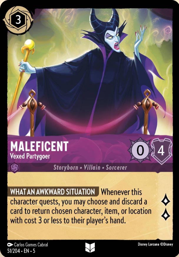 Disney Lorcana TCG: Maleficent, Vexed Partygoer