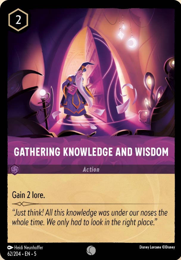 Disney Lorcana TCG: Gathering Knowledge and Wisdom