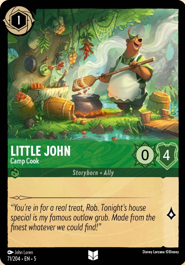 Disney Lorcana TCG: Little John, Camp Cook