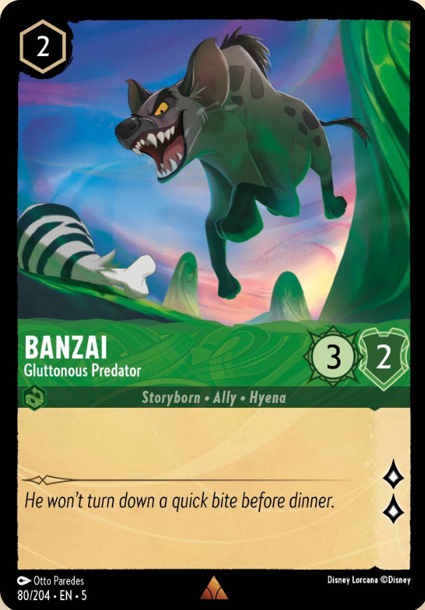 Disney Lorcana TCG: Banzai, Gluttonous Predator