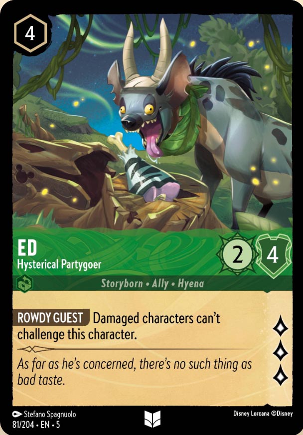 Disney Lorcana TCG: Ed, Hysterical Partygoer