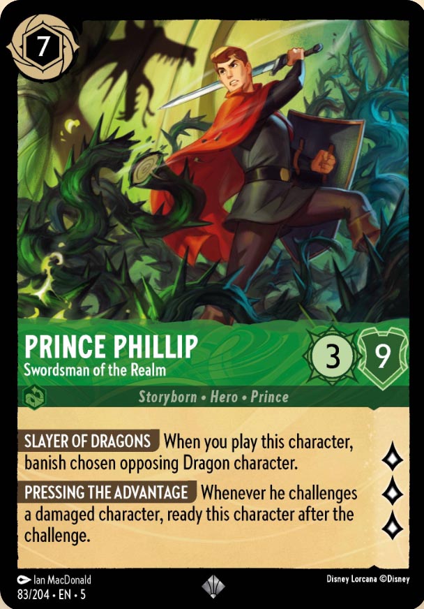 Disney Lorcana TCG: Prince Phillip, Swordsman of the Realm