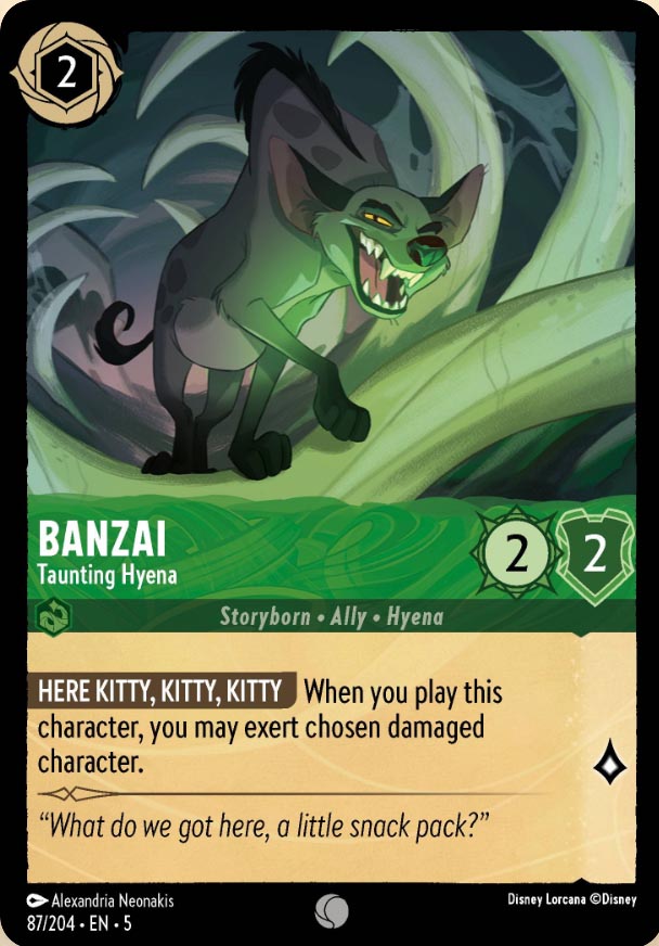 Disney Lorcana TCG: Banzai, Taunting Hyena