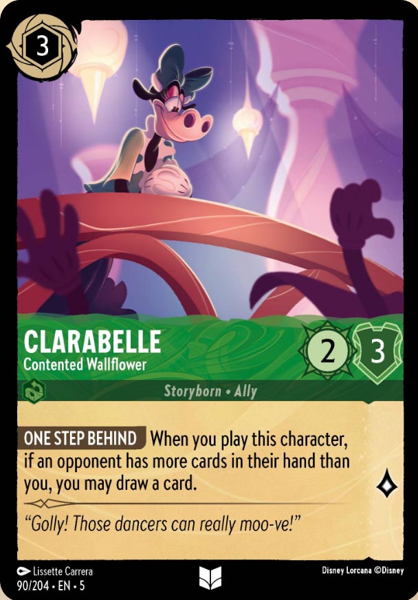 Disney Lorcana TCG: Clarabelle, Contented Wallflower