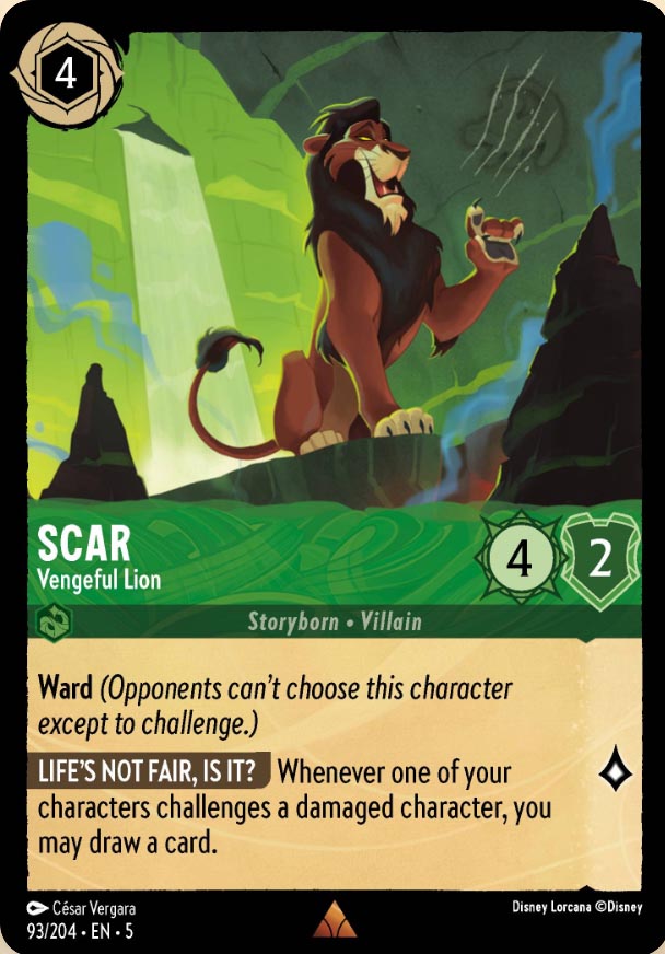 Disney Lorcana TCG: Scar, Vengeful Lion