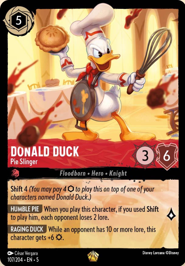 Disney Lorcana TCG: Donald Duck, Pie Slinger