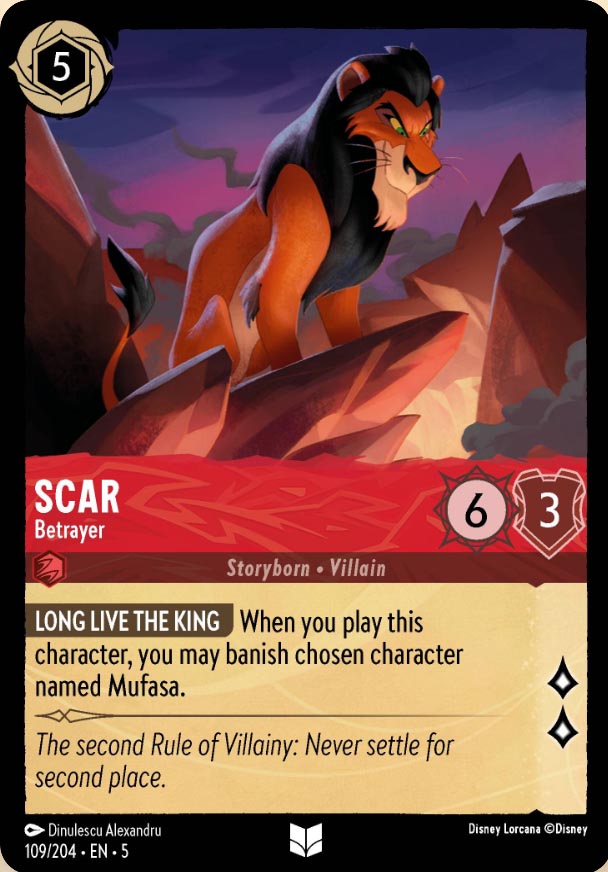 Disney Lorcana TCG: Scar, Betrayer