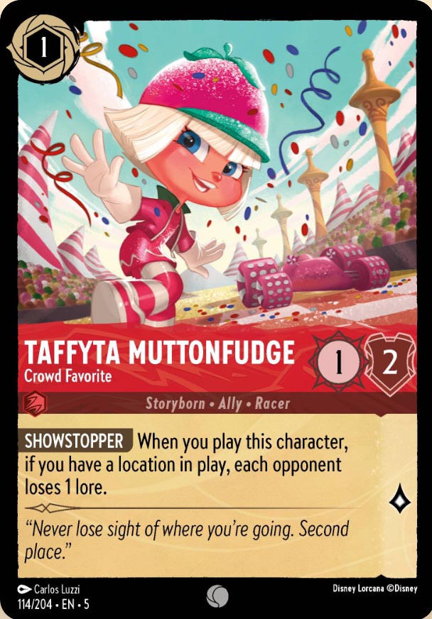 Disney Lorcana TCG: Taffyta Muttonfudge, Crowd Favorite