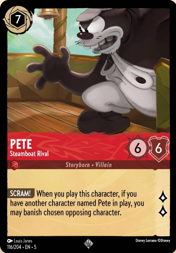 Disney Lorcana TCG: Pete, Steamboat Rival