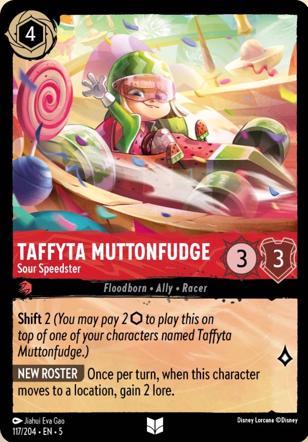 Disney Lorcana TCG: Taffyta Muttonfudge, Sour Speedster