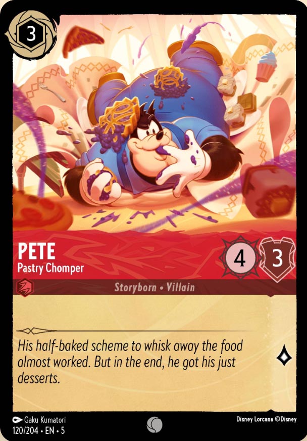 Disney Lorcana TCG: Pete, Pastry Chomper