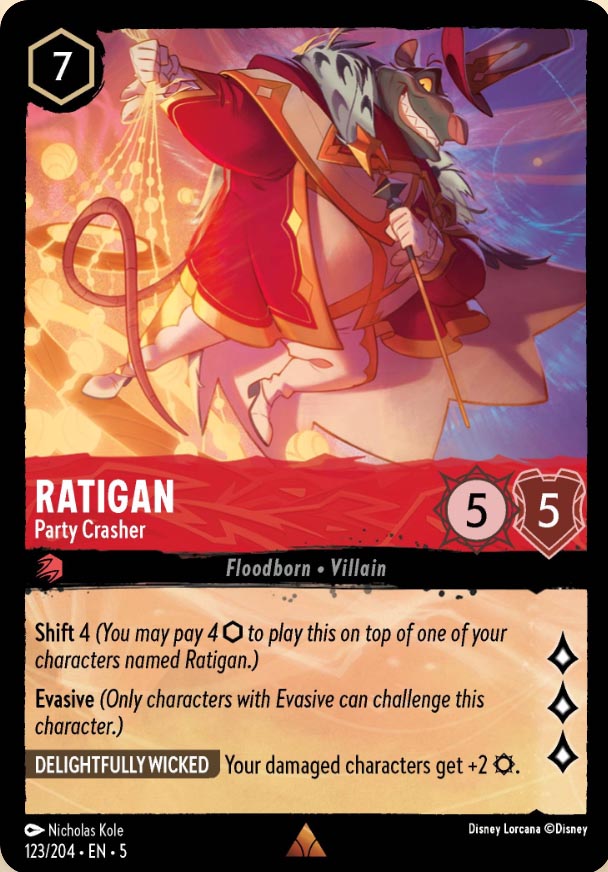 Disney Lorcana TCG: Ratigan, Party Crasher