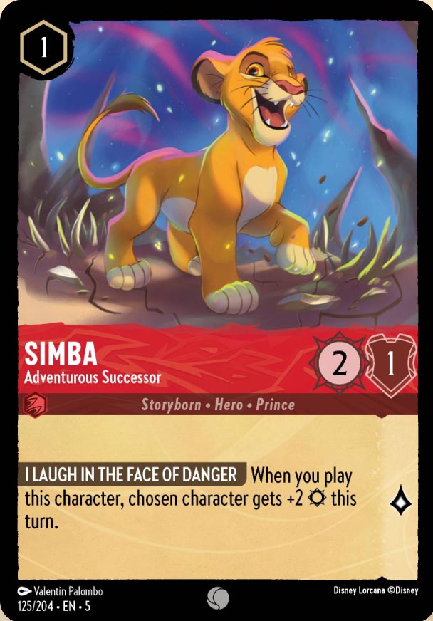 Disney Lorcana TCG: Simba, Adventurous Successor