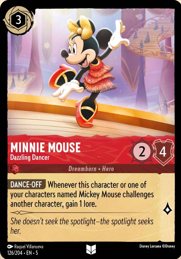 Disney Lorcana TCG: Minnie Mouse, Dazzling Dancer