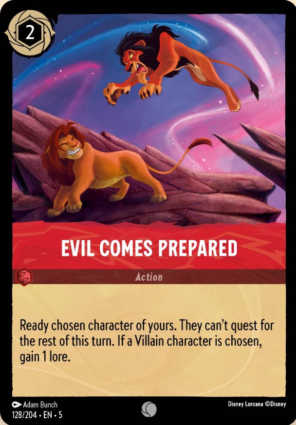 Disney Lorcana TCG: Evil Comes Prepared