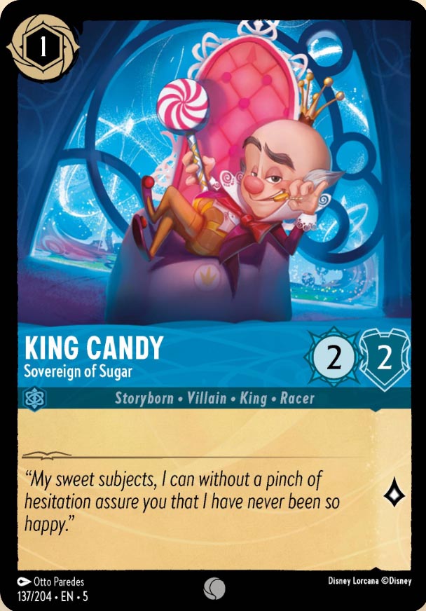 Disney Lorcana TCG: King Candy, Sovereign of Sugar