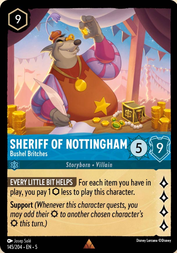 Disney Lorcana TCG: Sheriff of Nottingham, Bushel Britches