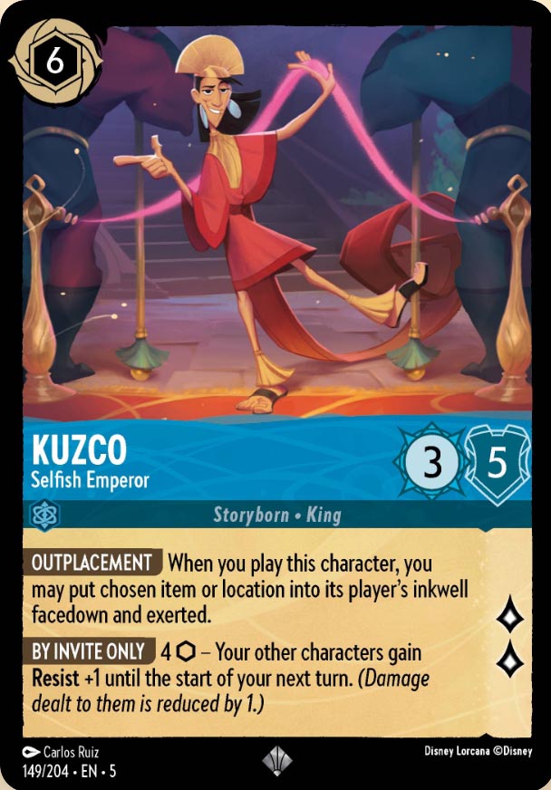 Disney Lorcana TCG: Kuzco, Selfish Emperor