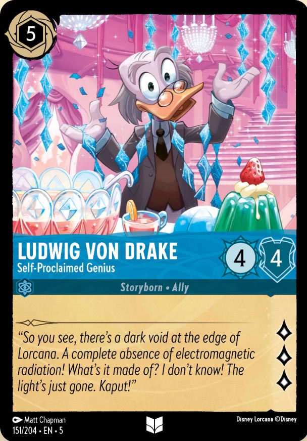 Disney Lorcana TCG: Ludwig Von Drake, Self-Proclaimed Genius