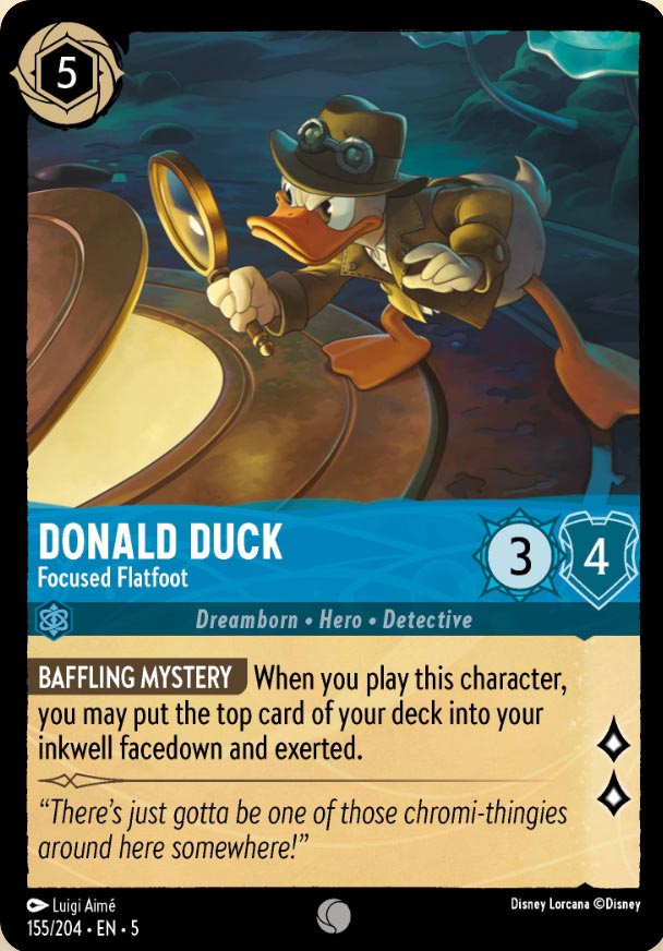 Disney Lorcana TCG: Donald Duck, Focused Flatfoot