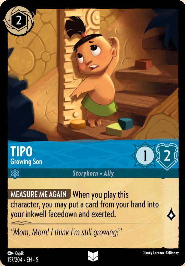 Disney Lorcana TCG: Tipo, Growing Son