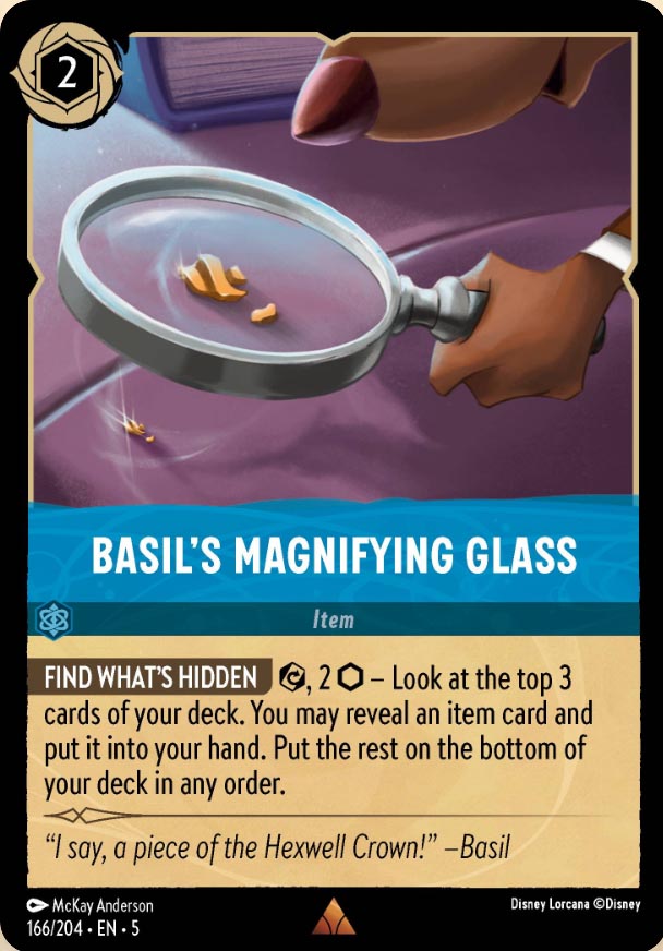 Disney Lorcana TCG: Basil's Magnifying Glass