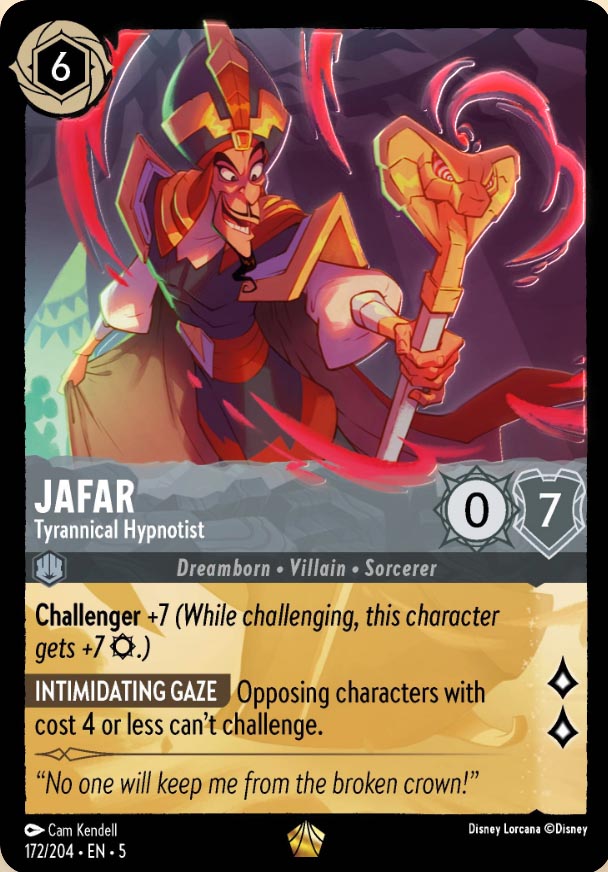 Disney Lorcana TCG: Jafar, Tyrannical Hypnotist