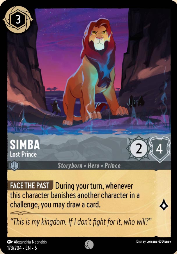 Disney Lorcana TCG: Simba, Lost Prince