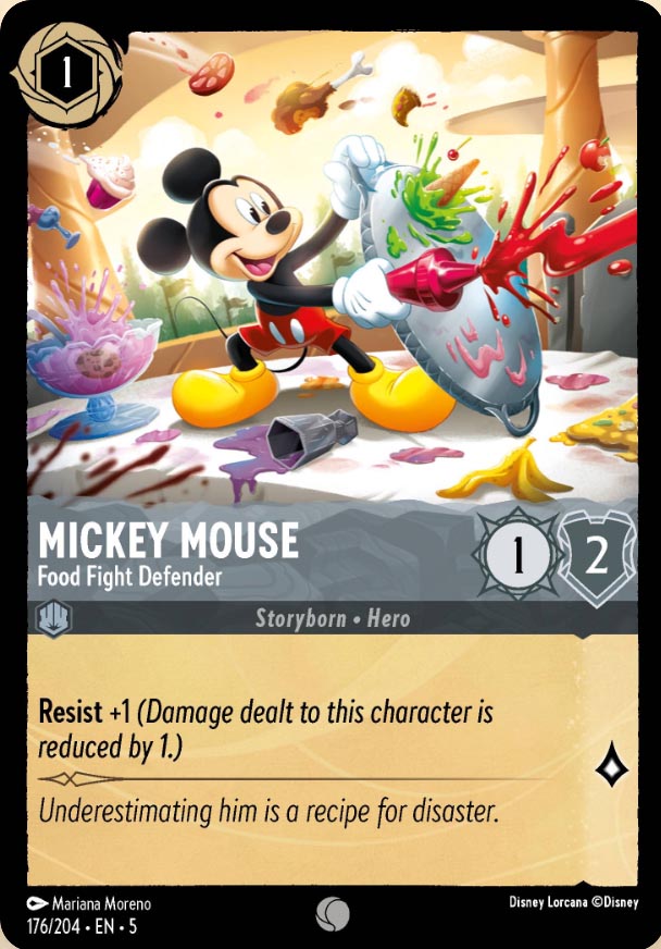 Disney Lorcana TCG: Mickey Mouse, Food Fight Defender