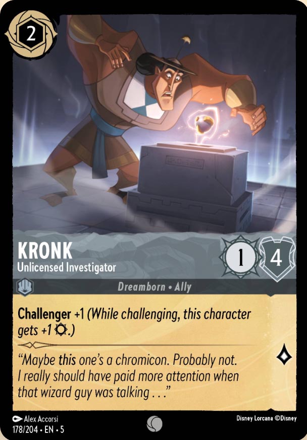 Disney Lorcana TCG: Kronk, Unlicensed Investigator