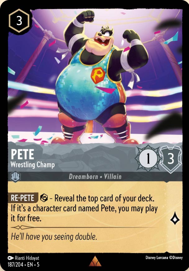 Disney Lorcana TCG: Pete, Wrestling Champ