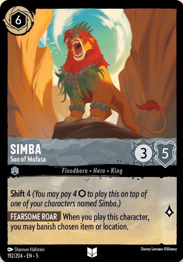 Disney Lorcana TCG: Simba, Son of Mufasa