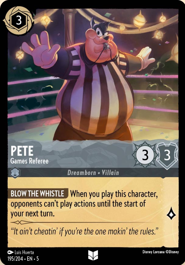 Disney Lorcana TCG: Pete, Games Referee