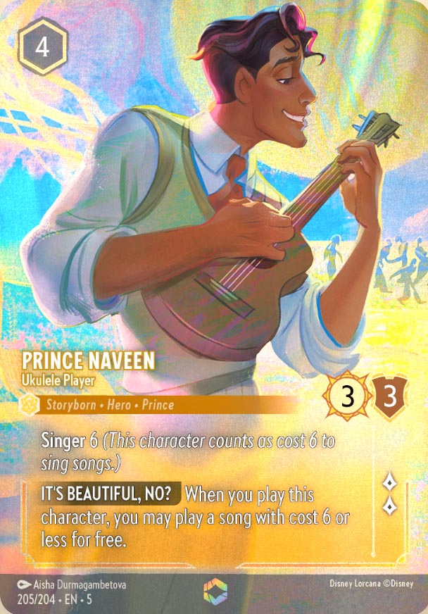 Disney Lorcana TCG: Prince Naveen, Ukulele Player