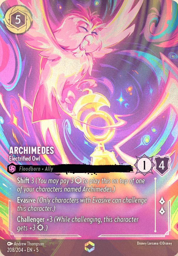 Disney Lorcana TCG: Archimedes, Electrified Owl